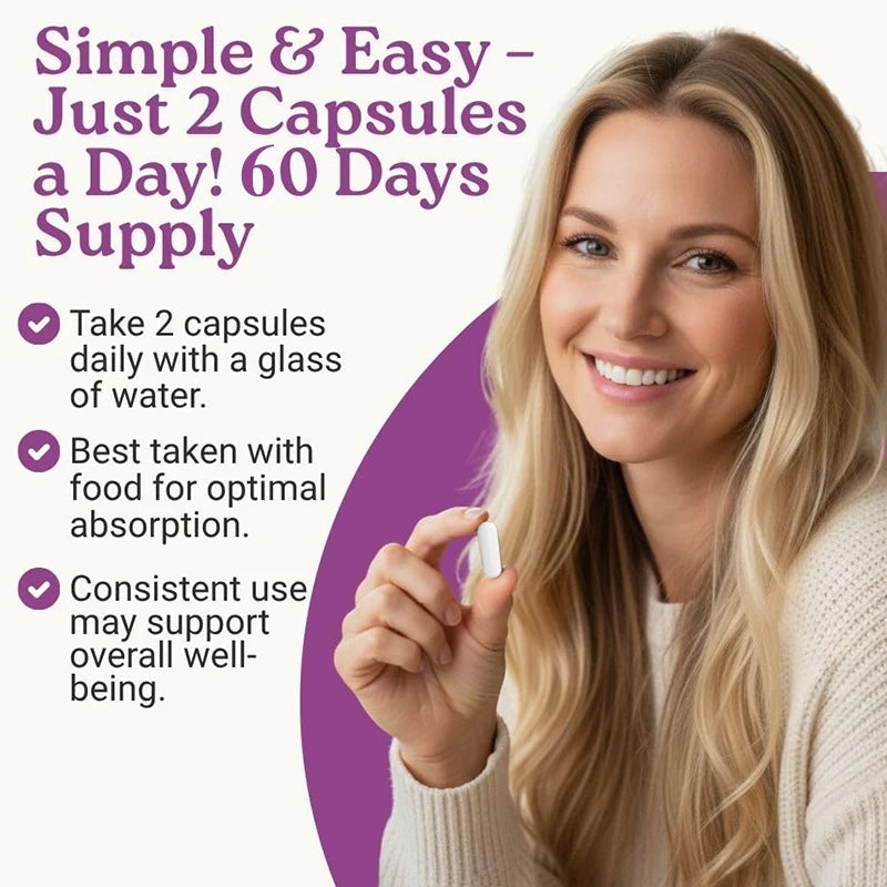 Adaptogen Herb Complex Hormone Balance Supplement, with Vitamin B6, for Reduces PMS, Menopause Symptoms & Metabolism, Vegan