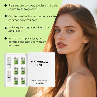 Hair Essential Care Serum Microneedle Roller Set Strengthen Roots Nourishing Scalp Hair Care Anti-Hair Loss Conditioner Essence