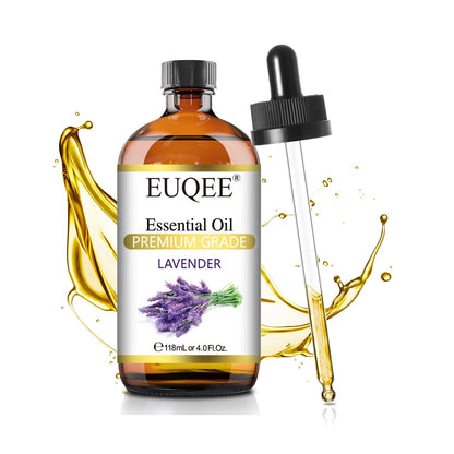 EUQEE 118ml (4 fl. oz) Pure Essential Oil-Sweet Orange Bergamot Cinnamon Lavender Tea tree Premium Aromatherapy Oil for Diffuser