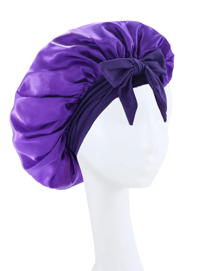 New Silky Bonnet For Sleeping Women Satin Bonnet Hair Bonnet Night Sleep Cap Scarf Wrap For Curly Hair Tie Band For CurlyHat