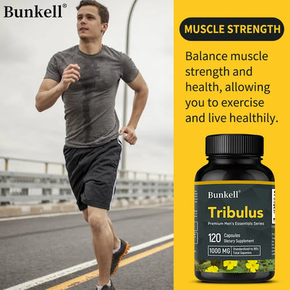Tribulus for Men Extract - Herbal Supplement, Extra Strength, Enhance Athletic Performance, Endurance, Energy, and Immunity