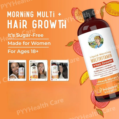 Liquid Multivitamin with Biotin and Vitamin B Complex Supports Healthy Hair & Skin Formula Daily Beauty Nutrition