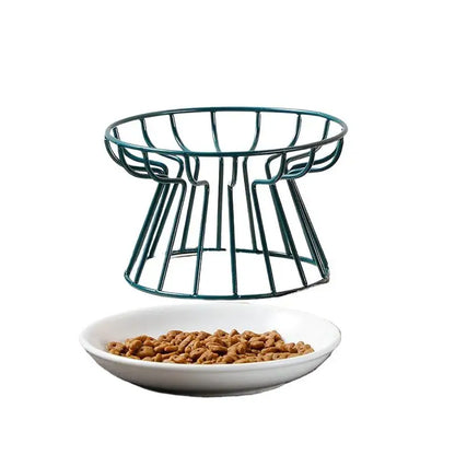 Ceramic Raised Pet Bowl Food Water Treats For Cat Stand Bowl Dogs Supplies Outdoor Feeding Drinking Accessories