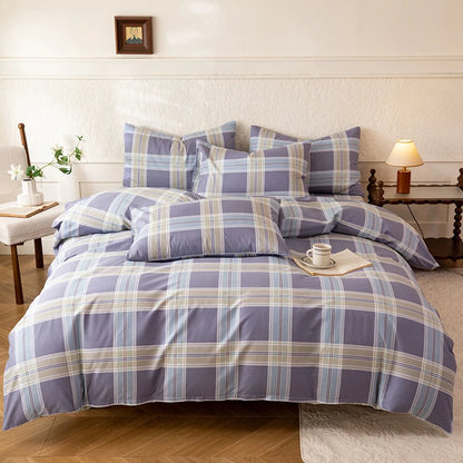 New 3pcs 100% Cotton Bedding Set High Quality Includes One Duvet Cover and Two Pillowcases Soft Skin-friendly and Breathable