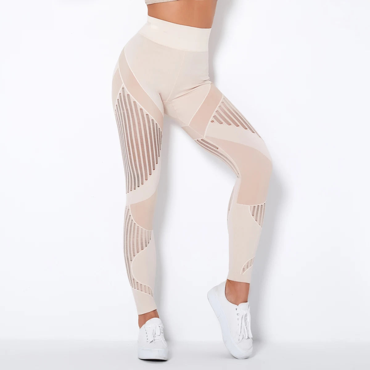 Sexy Women Fitness Leggings Hollow Seamless Leggings High Waist Gym Workout Legging Fashion Breathable Yoga Pant