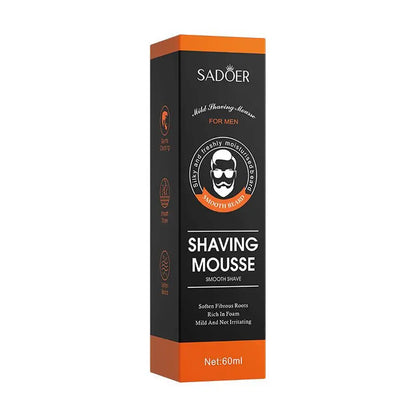 SADOER Men's Shaving Mousse Soft Beard Shaving Foam For Refreshing Man Moisturizing Soften Fibrous Roots Not Irritating