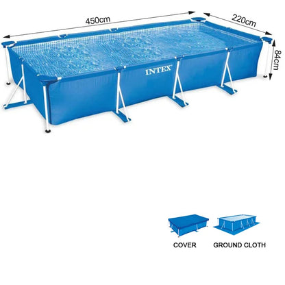 220cm 450cm  full set metal frame steel rectangular square swimming Pool Pipe Rack Pond Large Bracket above ground filter summer