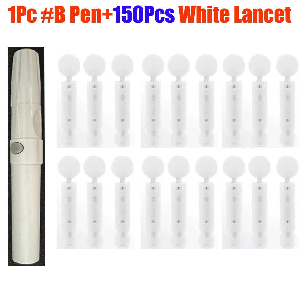 Lancet Pen Adjustable Depth Blood Sampling Glucose Test Pen for Diabetics Blood Collect Lancing Device