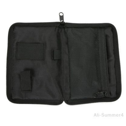 Portable Blood Glucose Meter Storage Bag Blood Pressure And Oxygen Meter Carrier Organizer Black Zipper Storage Bag Household