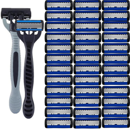 Razor Classic 6 Layer Safety Razor for Mens Shaving&Womens Hair Removal Shaving Blades Manual Shaver