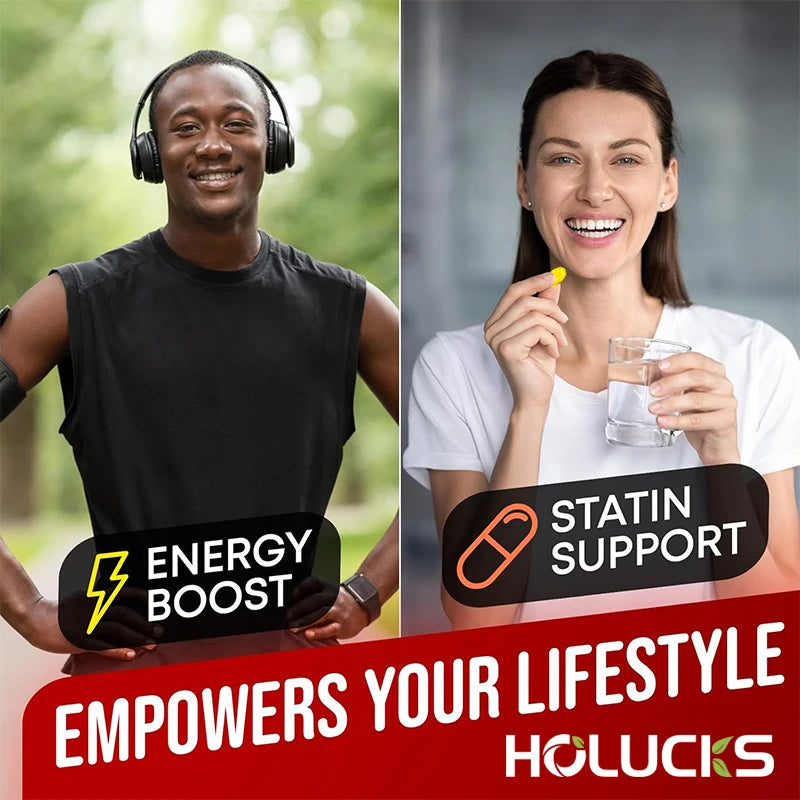 CoQ10 Supplement, for Cardiovascular & Heart Health, Anti-Aging, Energy Boost, Promote Vitality, Super Absorption, Non-GMO
