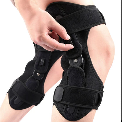 1Pcs Adjustable Exoskeleton Walking Aid Gear for Elderly Knee Rehabilitation Protective Leg Joint Training Knee Brace