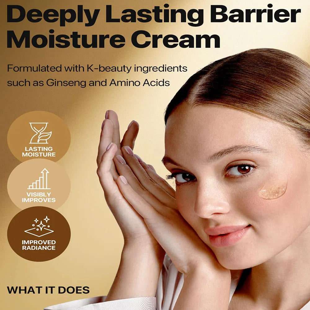 Nature Ginseng Gold Silk Watery Cream Gold Premium Skin Care,Anti-Aging Moisturizer for Skin, Wrinkle Care with Ginseng Saponins