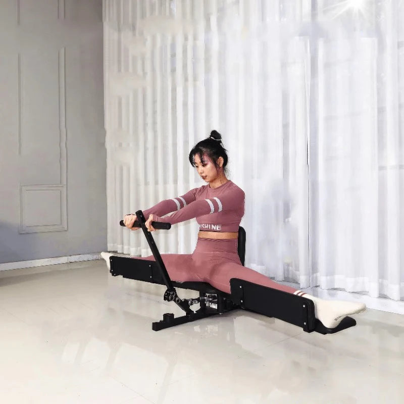 Soft Open Leg Stretching Machine, New Type Frog Splits Flexibility Trainer, 2 in 1 Leg Stretching Steel Frame