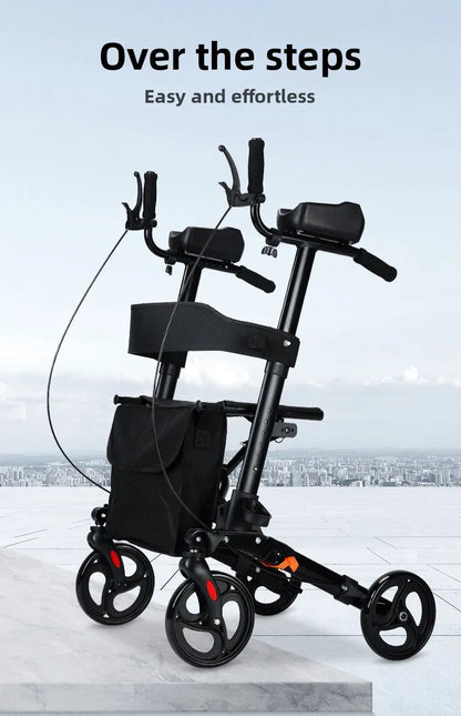 Walking Aid For The Elderly Rehabilitation Walker Anti-Fall Adjustable Folding Walking Rollator Carts With Arm Support Walker