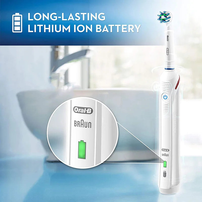 Oral B Electric Sonic Toothbrushes 3D Rotation Teeth Daily Whitening Gum Care Smart Pressure Sensor Rechargeable Waterproof