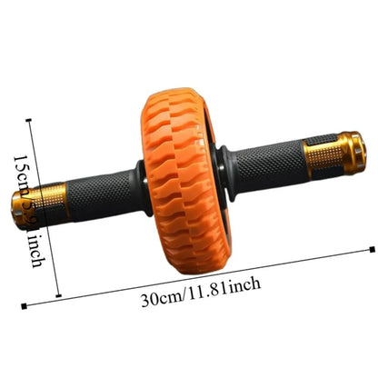 Ergonomic Grip Abdominal Workout Roller Strong Load Bearing Single-wheel Ab Roller Wheel Strengthen Muscle Non-slip