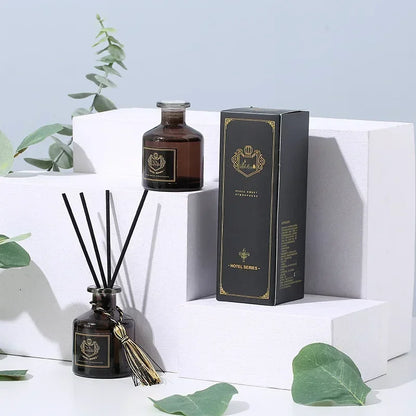 50ml Natural Aromatherapy Set Including 4 Black Vine Volatile Sticks Aromatherapy For Home Bedroom Bathroom Air Freshener Gift B