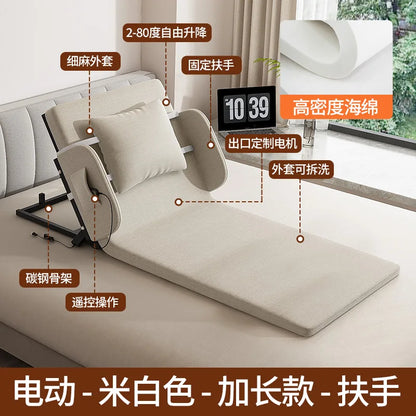 Elderly Electric Adjustable Bed - Home Hospital Use, 5-Position Lift Recliner, Remote Control, Back Massage, USB Charging