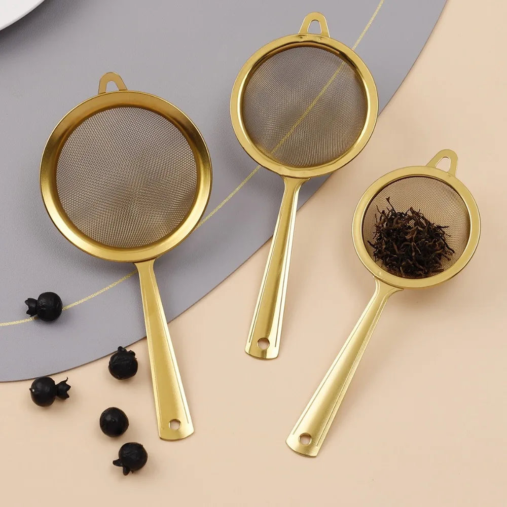 New Stainless Steel Matcha Sifter Easy to Clean Very Fine Mesh Tea Strainer Small Rust-Proof Cocktail Sieve for Kitchen
