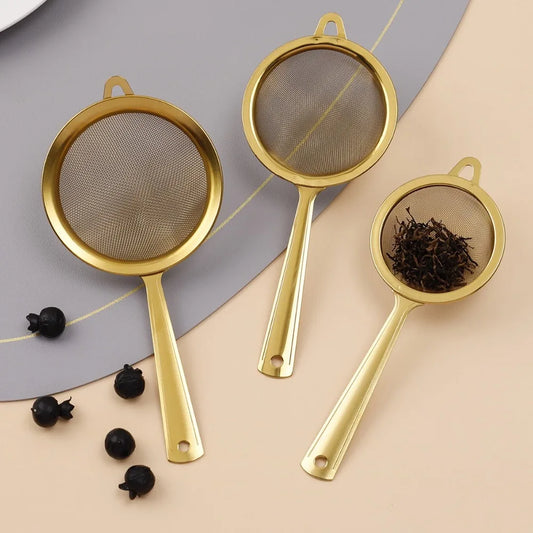 New Stainless Steel Matcha Sifter Easy to Clean Very Fine Mesh Tea Strainer Small Rust-Proof Cocktail Sieve for Kitchen