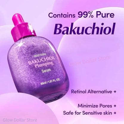 Korean Skin Care Vitamin Illuminating & Bakuchiol Face Serum Vitamin C Niacinamide Anti-Aging Serum Brightening Firm Skin 30ml