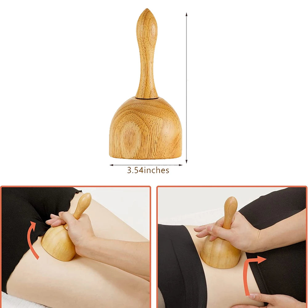 1Pcs Wood Therapy Massage Tools,Wooden Therapy Tools for Body Muscle Pain Relief,Body Sculpting Tools,Fascia Massage