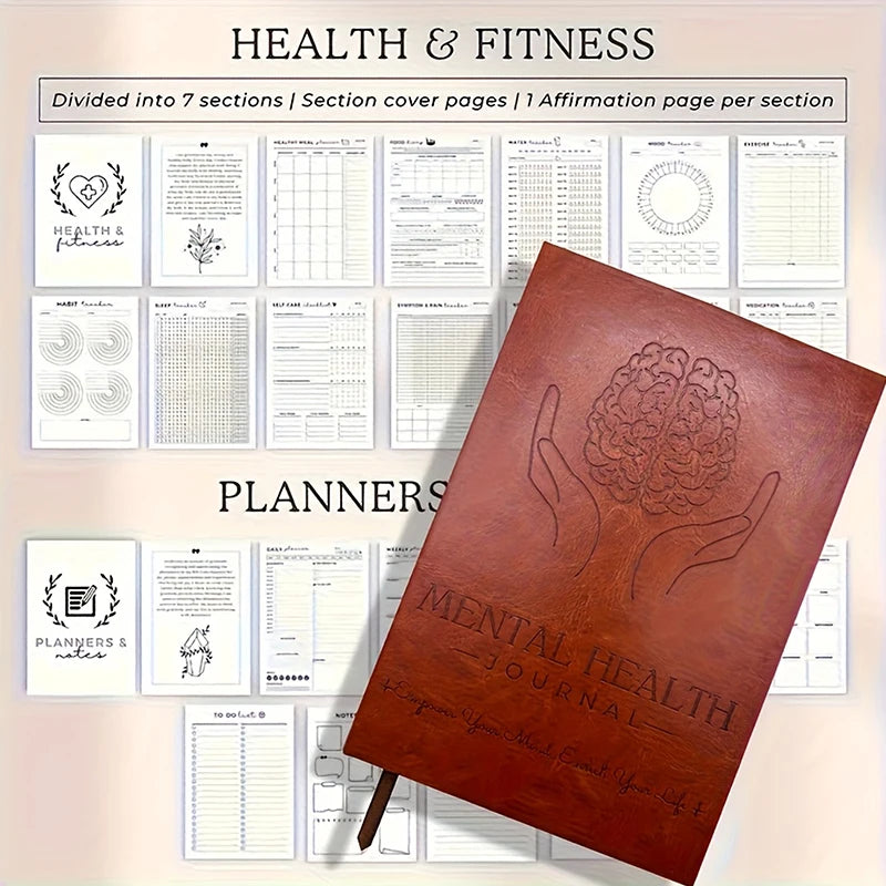 Mental Health Journal Anxiety & Guided Journal Self Care Journal To Practice Positive Thinking ADHD Planner With Mood Tracker -