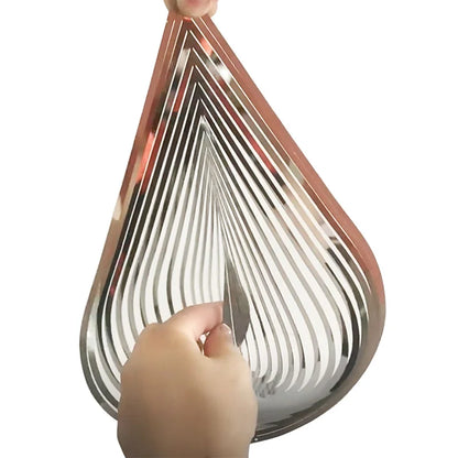 Wind Chimes Hanging Decorations Pendants For The House Rotating Windchimes Outdoor Garden Home Decor Metal Drip Wind Spinner