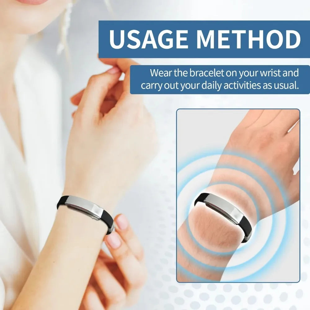 Diabetes Treatment Blood Glucose Regulator Ring Control Hypertension Promote Blood Circulation Ions Bracelet
