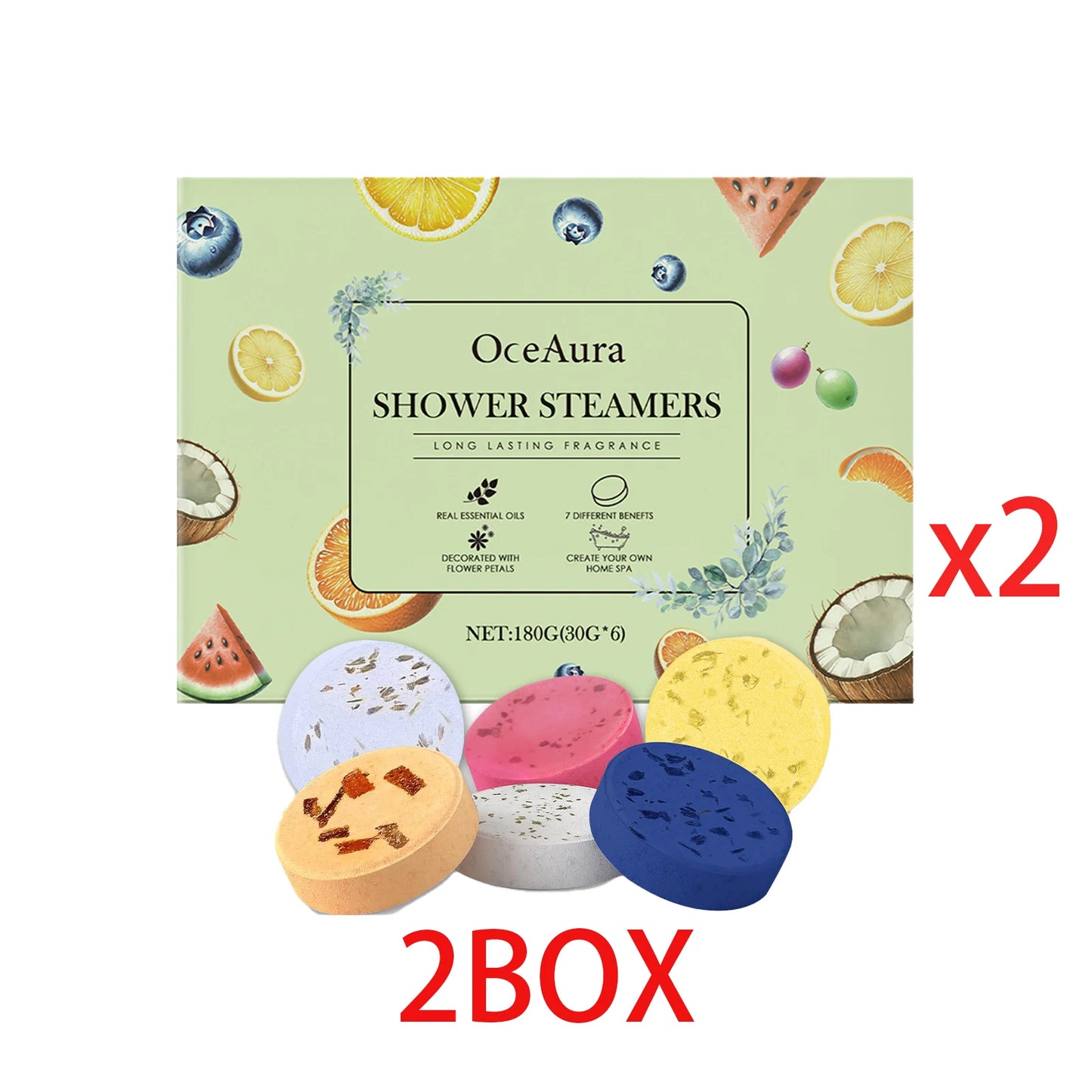 Shower Steamers Aromatherapy - Birthday Gifts for Women, 6 Pack Shower Bombs with Essential Oils. Gifts for Her, Self Care Spa