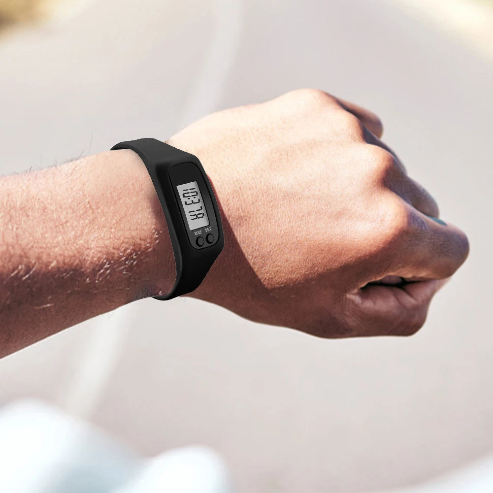 LED Pedometer Bracelet Wrist Calorie Counter