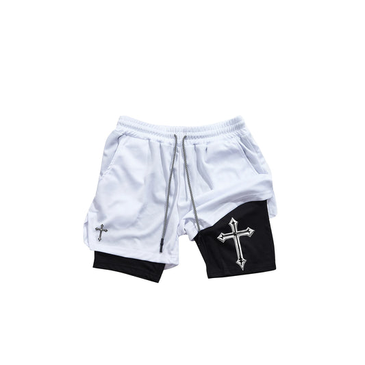 Anime Cross Men's Sports Shorts Breathable Sports Shorts Summer Sports Fitness Running Shorts