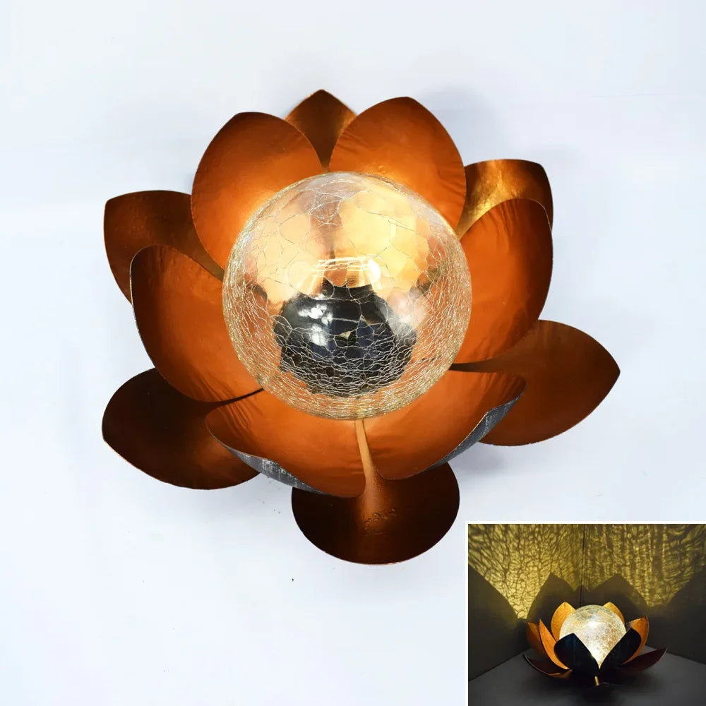 Solar Garden Lights Outdoor Waterproof LED Lotus Sunlight Yard Patio Lawn Path Driveway Decor Landscape Lights Garden Decoration