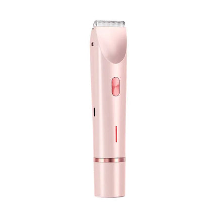 Electric Razors for Women 2 in 1 Electric Shaver for Pubic Hair Trimmer IPX7 Waterproof Wet&Dry Use Bikini Shaver for Body