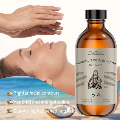 Coconut Pulling Oil Mouthwash Fresh Oral Breath Natural Essential Oils Odor Removal Whiten Tool Mouth Care Prevent Tooth Decay