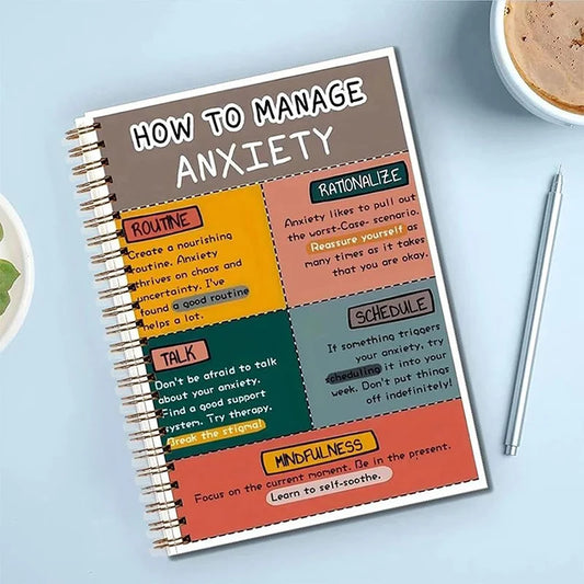 Stress Book, Emotion Regulation Guide, Portable Emotional Regulation Diary For Mental Health At Home And School