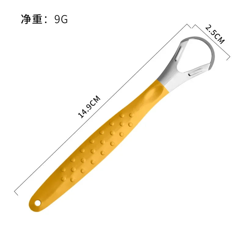 New Silicone Tongue Scraper Tongue Cleaner Remove Halitosis Tongue Coating Oral Care Scraping Brush Oral Care Tool