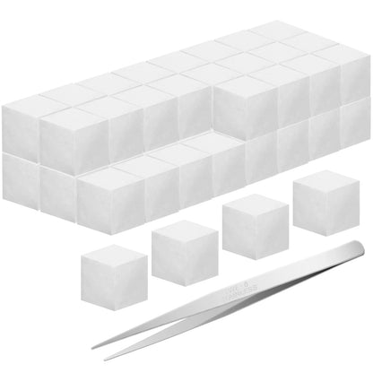 48Pcs Tabletop Fire Pit Temperature Resistant Ceramic Wool Wick Ceramic Wool Wick Sponge Extend Burning Time Table Top Firepit