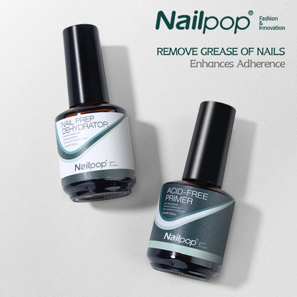 Nail Dehydrator and Primer Acid Free Natural Nail Prep Dehydrate Bond Primer Bonding Polish Soft Nails Tips Gel Nail Supplies