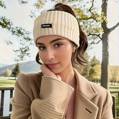 Stylish Knitted Headband for Women Winter Warm Elastic Hair Band Head Scarf Sports and Casual Wear