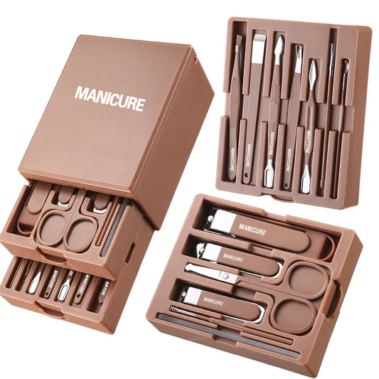 Carbon Steel Anti-Splash Nail Care Tool Large Nail Clippers Wholesale High-Quality Multi-Function Home Nail Clipper Set
