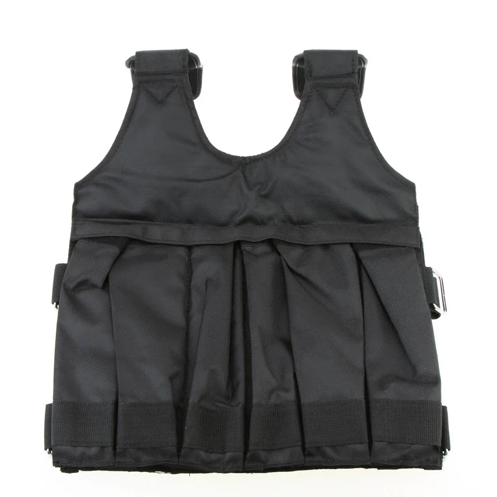 SUTEN 20kg/50kg Loading Weighted Vest For Boxing Training Workout Fitness Equipment Adjustable Waistcoat Jacket Sand Clothing