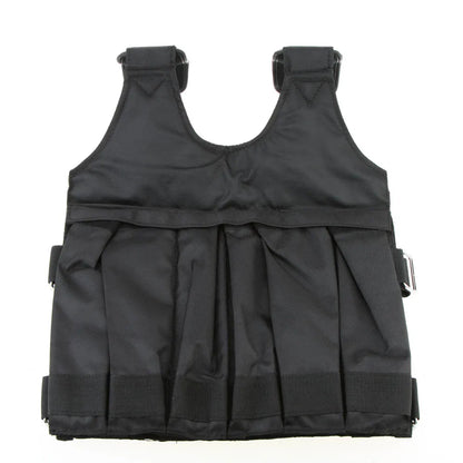 SUTEN 20kg/50kg Loading Weighted Vest For Boxing Training Workout Fitness Equipment Adjustable Waistcoat Jacket Sand Clothing