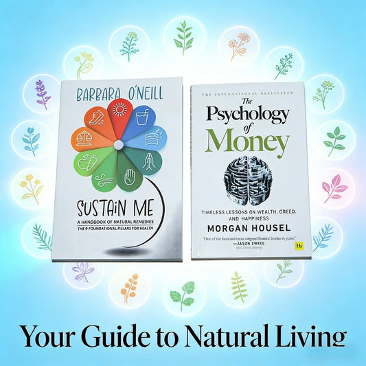 Barbara O'Neill Sustain Me & Morgan Housel The Psychology of Money:Health & Finance Guides for Daily Wellness & Personal Finance