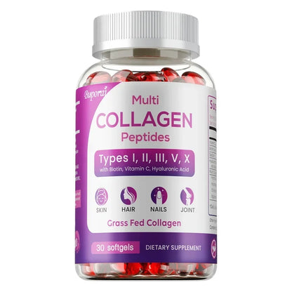 Collagen Peptides - Promotes Healthy Hair and Strong Nails, Improves Bowel Function and Digestion, Enhances Joint Flexibility