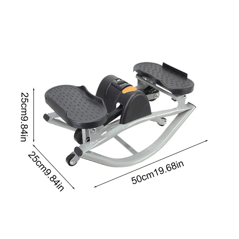 Rock Stepper Exercise Machine Legs Glutes Abs Workout Portable Silent Lateral Stepper Machine for Home Apartment Office Gym