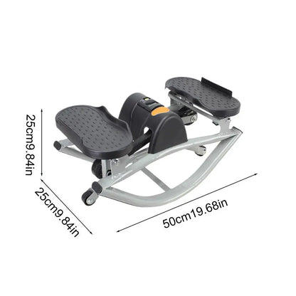 Rock Stepper Exercise Machine Legs Glutes Abs Workout Portable Silent Lateral Stepper Machine for Home Apartment Office Gym