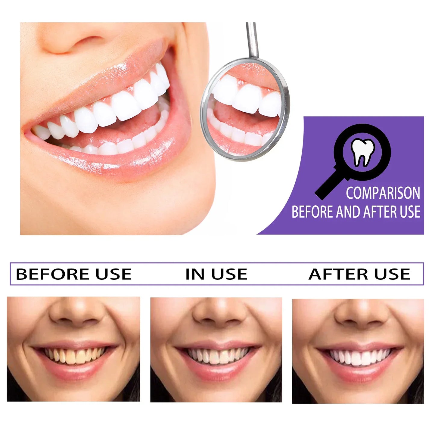 Teeth Whitening Toothpaste Remove Plaque Stains Cleaning Oral Hygiene Dental Bleach Corrector Tools Fresh Breath Beauty Care