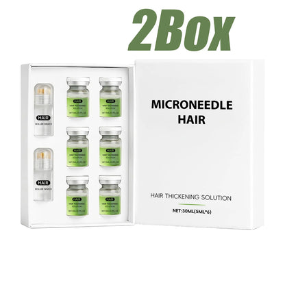 Hair Essential Care Serum Microneedle Roller Set Strengthen Roots Nourishing Scalp Hair Care Anti-Hair Loss Conditioner Essence